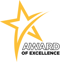 Awards of excellence_yellow_black Awards of excellence yellow star